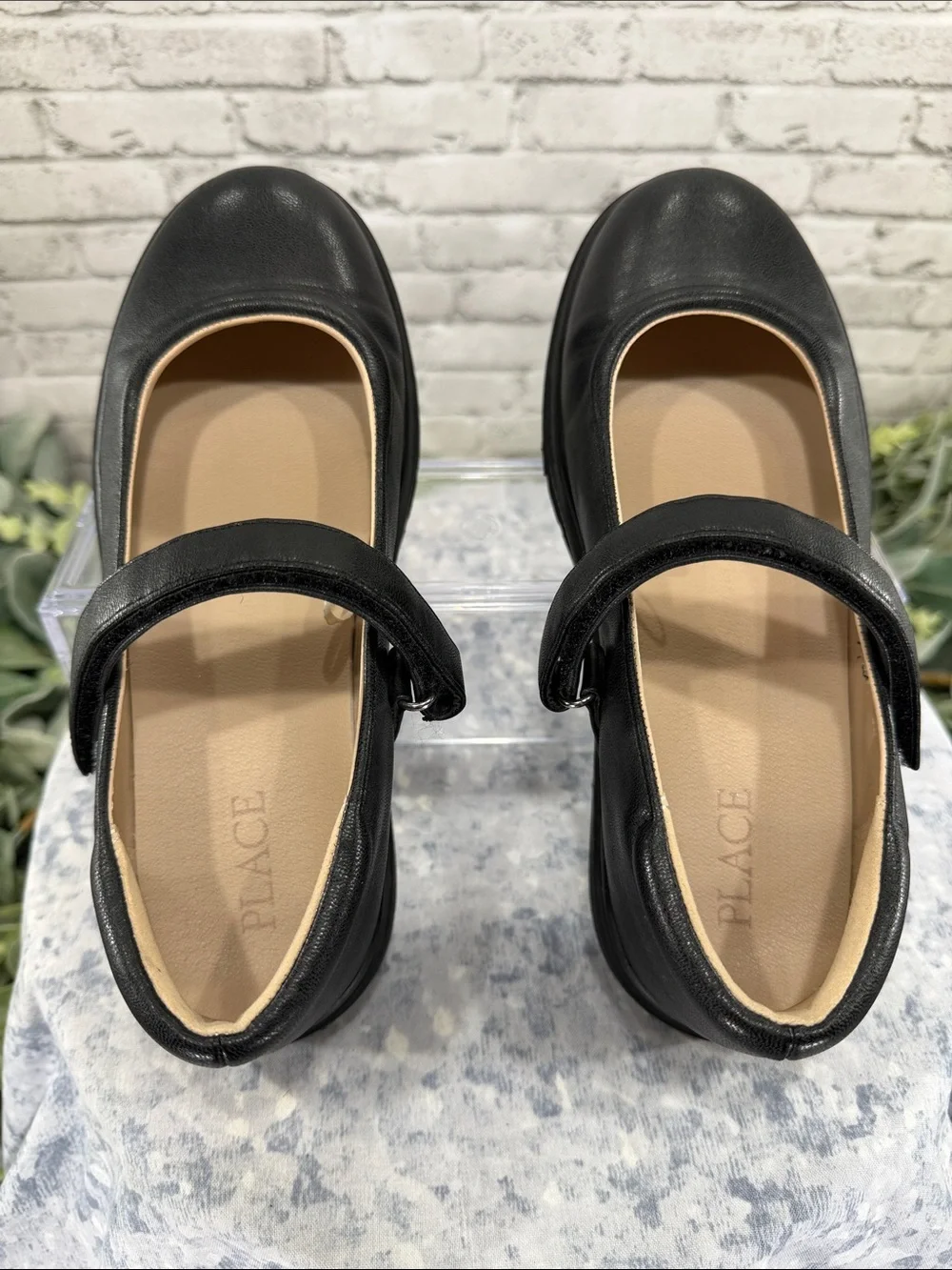THE CHILDRENS PLACE - Black Round Toe Platform Mary Jane Casuals - Girls 3M 🖤